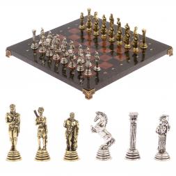 Шахматы "Афина" доска 32х32 см мрамор лемезит