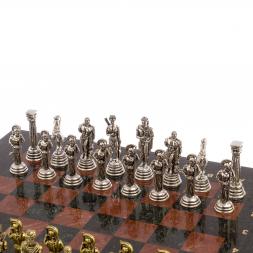 Шахматы "Афина" доска 32х32 см мрамор лемезит