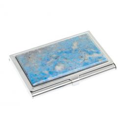 Визитница карманная из камня иркутский лазурит