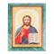 Икона настенная Спаситель из змеевика 14х18х1,2 см