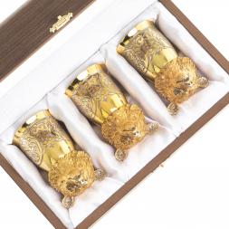 Стопки перевертыши "Медведь" 60 мл 3 шт Златоуст