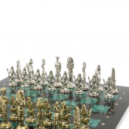 Шахматы сувенирные "Древний Египет" доска 40х40 см шабровский змеевик