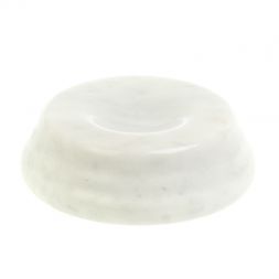 Подставка под шар из белого мрамора 10х10х3см