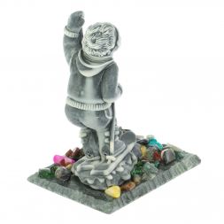 Сувенир " Горнолыжник" из мрамолита