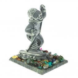 Сувенир " Горнолыжник" из мрамолита