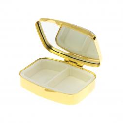 Таблетница на 2 отделения кианит цвет золото