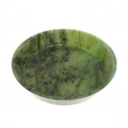 Тарелка орешница из нефрита 12х12х2,5 см