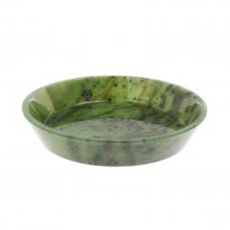 Тарелка орешница из нефрита 12х12х2,5 см