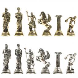 Шахматы "Олимпийские игры" доска 28х28 см мрамор змеевик