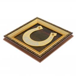 Панно "Подкова на удачу" из яшмы