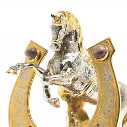 Сувенир "Подкова на счастье" яшма Златоуст