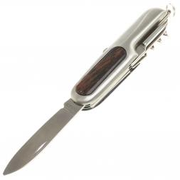 Нож мультитул складной 7 в 1 с камнем обсидиан