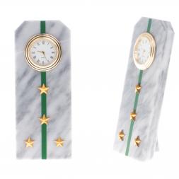 Часы "Погон капитан ПС ФСБ" из мрамора