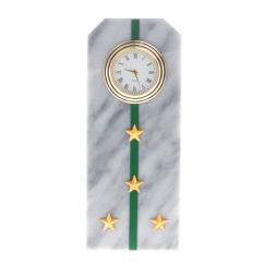 Часы "Погон капитан ПС ФСБ" из мрамора