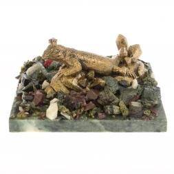 Сувенир "Ящерица" змеевик