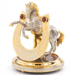 Сувенир из яшмы "Подкова на удачу"