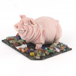 Сувенир "Свин стоит" из мрамолита