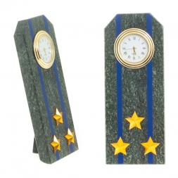 Часы "Погон полковник ФСБ, ФСО" камень змеевик