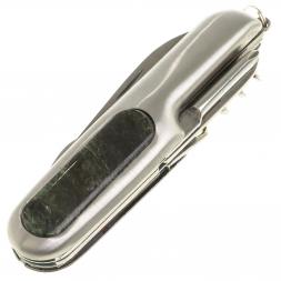 Нож мультитул складной 7 в 1 с камнем актинолит