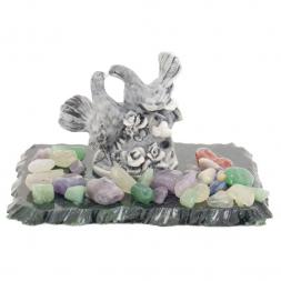 Сувенир из мрамолита "Голуби малые"