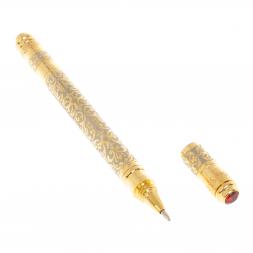 Подарочная ручка с красным фианитом Златоуст
