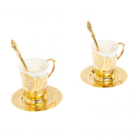 Кофейный набор &amp;quot;Орнамент&amp;quot; на 2 персоны 170 мл Златоуст