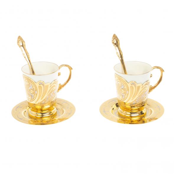 Кофейный набор &amp;quot;Орнамент&amp;quot; на 2 персоны 170 мл Златоуст