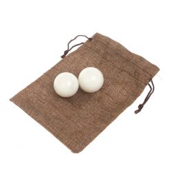 Шары для массажа 3,5 см из белого мрамора
