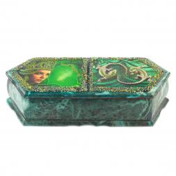 Шкатулка "Хозяйка медной горы и ящерицы" 29,5х12х8 см