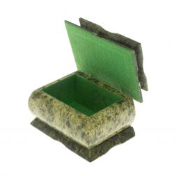 Шкатулка "Оригинал" малая из змеевика без зеркала 9,5х7х7 см