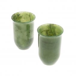 Набор стопок из нефрита 3,5х3,5х5,5 см