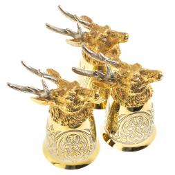 Стопки перевертыши "Олень" 70 мл 3 шт Златоуст