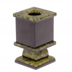 Карандашница из змеевика с Гербом РФ