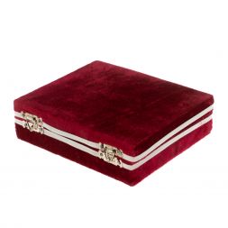 Набор рюмок из белого оникса 4х5 см 6 шт в футляре (1,5х2)