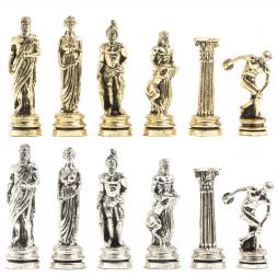 Шахматы "Олимпийские игры" доска 44х44 см змеевик фигуры металлические