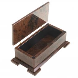 Шкатулка "Купюра 100 долларов" камень обсидиан