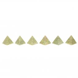 Пирамида из камня змеевик 5х5х5,5 см