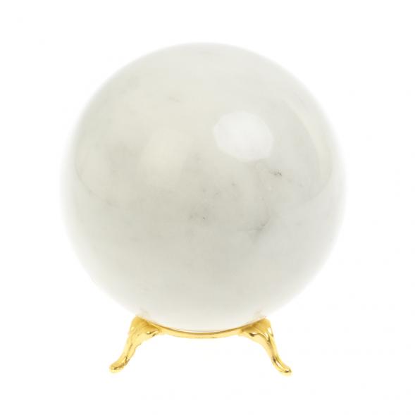Шар из белого мрамора диаметром 9,5 см 127513